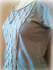 Upcycled Design Lab Basket Weave Upcycled T-Shirt